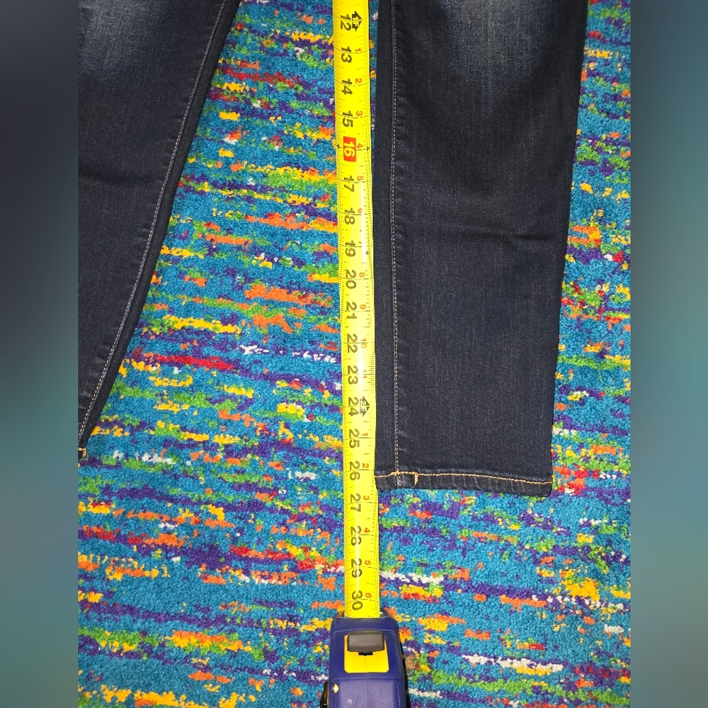 American Eagle Skinny Jeans‎ super stretch size 6S dark blue wash - Picture 7 of 8